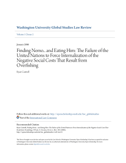 Finding Nemo... and Eating Him - Washington University Open