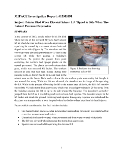 Painter when elevated scissor lift tips