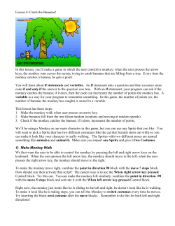 Lesson 4: Catch the Bananas!