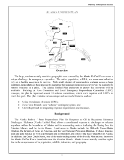 Alaska Unified Plan - National Response Team
