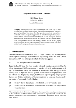 Appositives in Modal Contexts