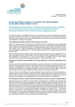 50 million people globally accessed the labour market via an