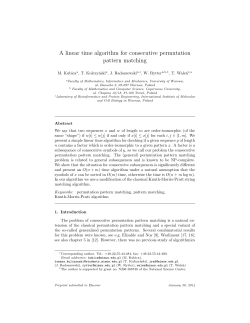 A linear time algorithm for consecutive permutation pattern