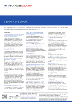 Finance in Dorset