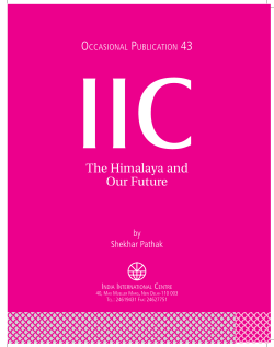 The Himalaya and Our Future - India International Centre