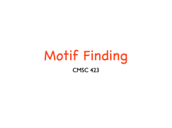 Randomized Algorithms (1): Motif Finding