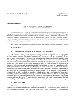 Katarina Maksimović USES OF THE LANGUAGE OF