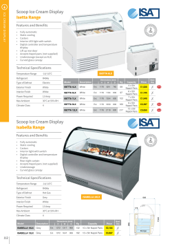 Scoop Ice Cream Display Isabella Range