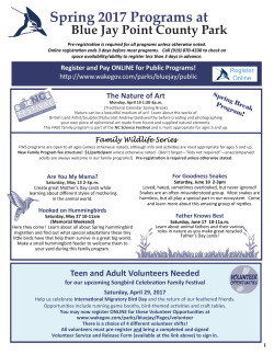 Blue Jay Program Directory