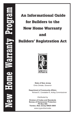 Home Warranty - State of New Jersey