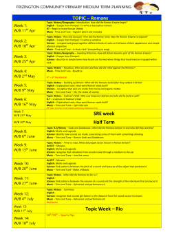 Summer term planning