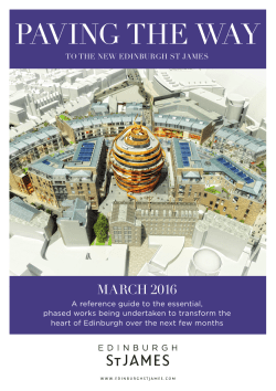 paving the way - Edinburgh St James