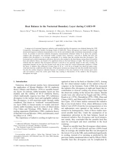 Heat Balance in the Nocturnal Boundary Layer during CASES-99