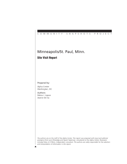 Snapshot Minneapolis - Center for Studying Health System Change