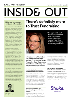 There`s definitely more to Trust Fundraising