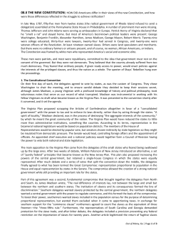 08.II THE NEW CONSTITUTION| HOW DID Americans differ in their
