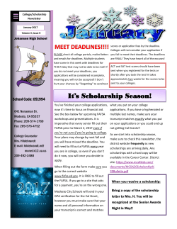 It`s Scholarship Season!
