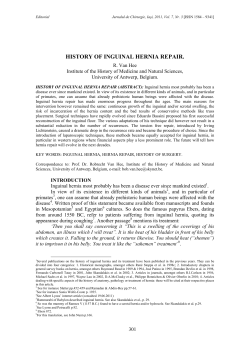 history of inguinal hernia repair.