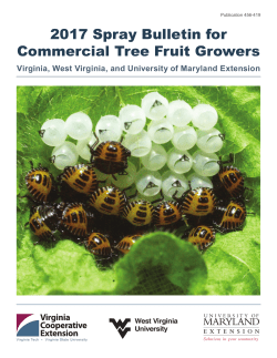 2017 Spray Bulletin for Commercial Tree Fruit