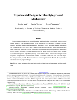 Experimental Designs for Identifying Causal Mechanisms