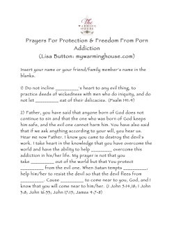 Prayers for Porn Addiction