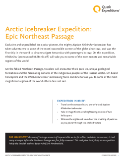 Arctic Icebreaker Expedition: Epic Northeast Passage
