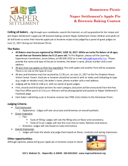 Apple Pie Contest - Naper Settlement