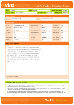 Full Pre-Purchase Inspection Report