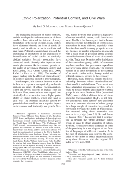 Ethnic Polarization, Potential Conflict, and Civil Wars