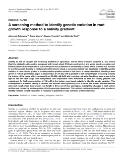A screening method to identify genetic variation in root growth