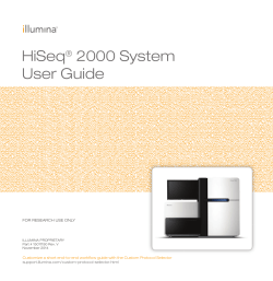 HiSeq 2000 User Guide