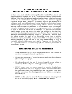 Read the Play - Heartland Plays