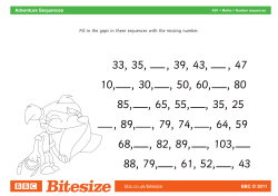 Fill in the gaps in these sequences with the missing number.