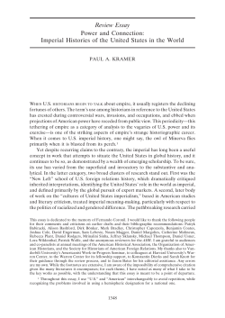 Review Essay Power and Connection: Imperial