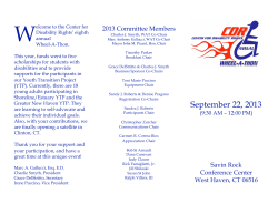 September 22, 2013 - Center for Disability Rights