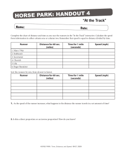 HORSE PARK: HANDOUT 4