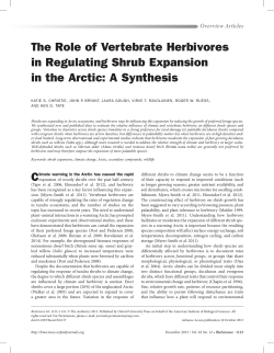 The Role of Vertebrate Herbivores in Regulating Shrub