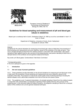 Table 1 - Klinik f&uuml;r Geburtshilfe