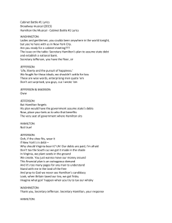 Cabinet Battle #1 Lyrics WASHINGTON - d