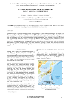 LANDFORM MONITORING IN ACTIVE VOLCANO BY UAV AND
