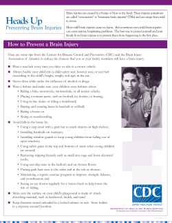 Preventing Brain Injuries