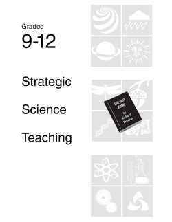 Grades 9-12 - Introduction to Strategic Science Teaching