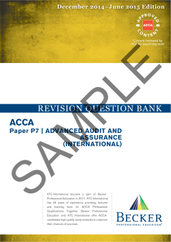 revision question bank - Becker Professional Education