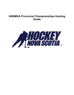Provincials Hosting Guide