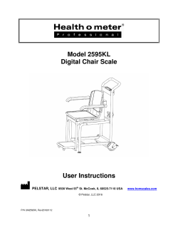 Manual PDF - Health o meter&reg; Professional Scales