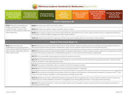 Algebra II Standards - Oklahoma Department of Career and