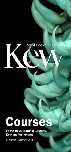 Courses - Kew Gardens