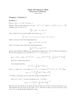 Math 3D Summer 2016 Chapter 1 Section 5