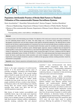 Population Attributable Fraction of Stroke Risk Factors in Thailand