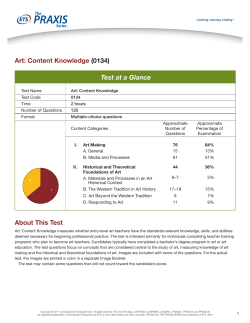 Art: Content Knowledge